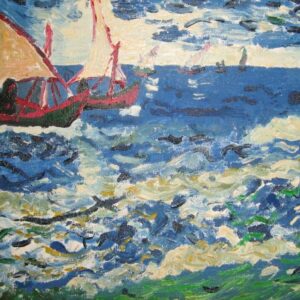 View Of The Sea At Saint Mary 1888 - Vincent Van Gogh